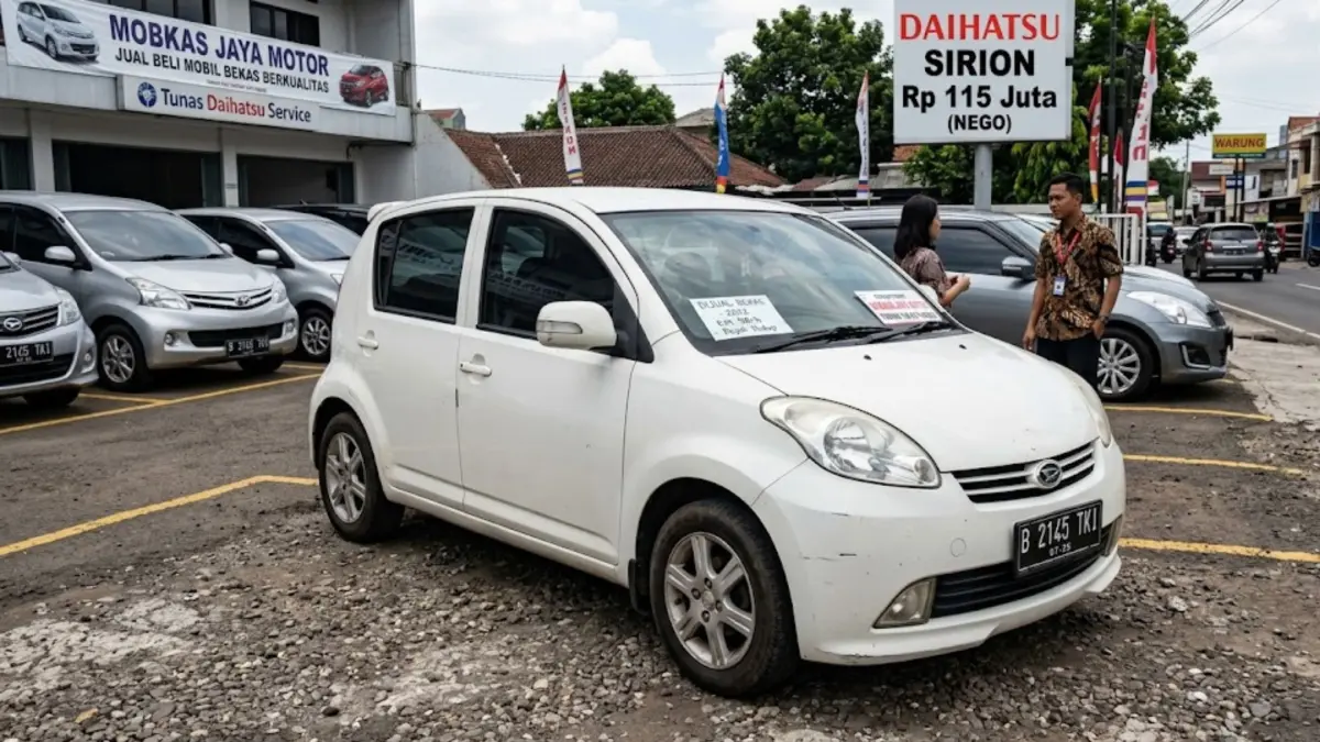 Review Daihatsu Sirion bekas kelebihan dan kekurangan 2026, irit, murah, tapi ada minusnya. Simak ulasan lengkap sebelum beli! (GEMINI AI)