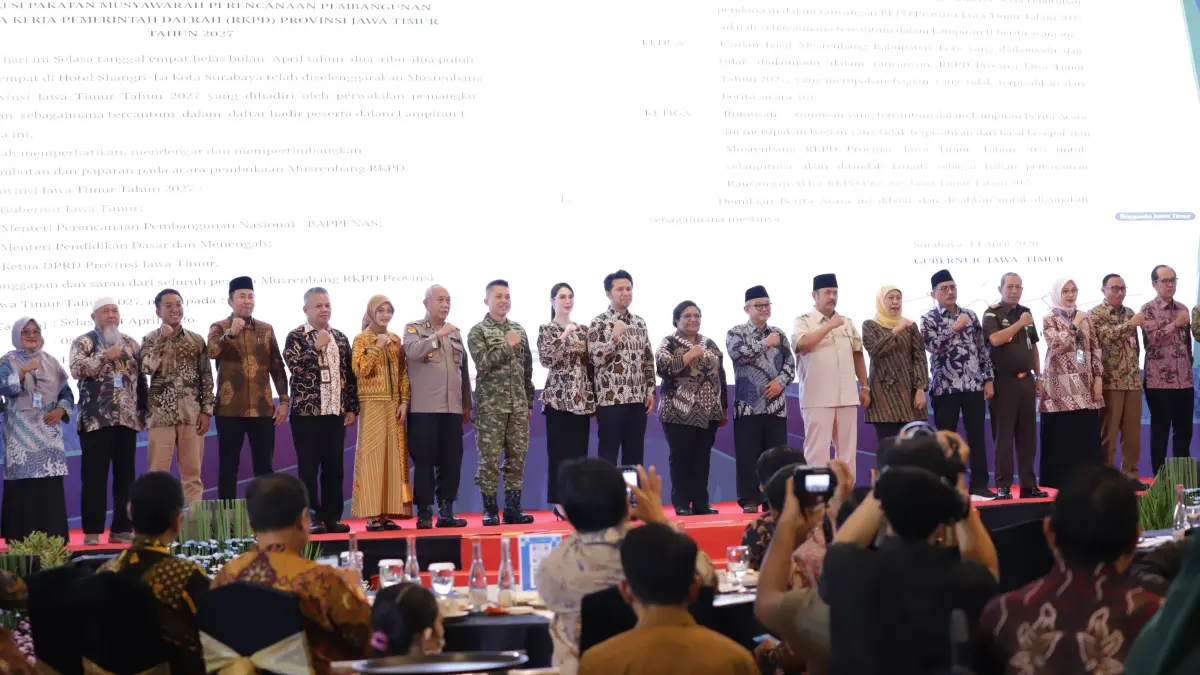 Simak strategi Kanwil BPN Jatim dan Pemprov dalam sinkronisasi tata ruang serta penyediaan lahan kepentingan umum untuk Jawa Timur 2027. (BPN)