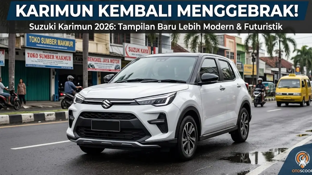 Cek bocoran spesifikasi Suzuki Karimun 2026! Desain sporty, interior modern, dan mesin super irit. Harga mulai 170 jutaan saja. Intip di sini! (Gemini AI)