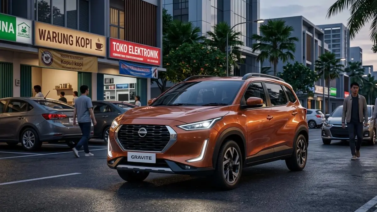 Nissan Gravite 2026 siap jadi rival Avanza dengan harga lebih murah, desain SUV look, dan fitur modern di segmen low MPV.
