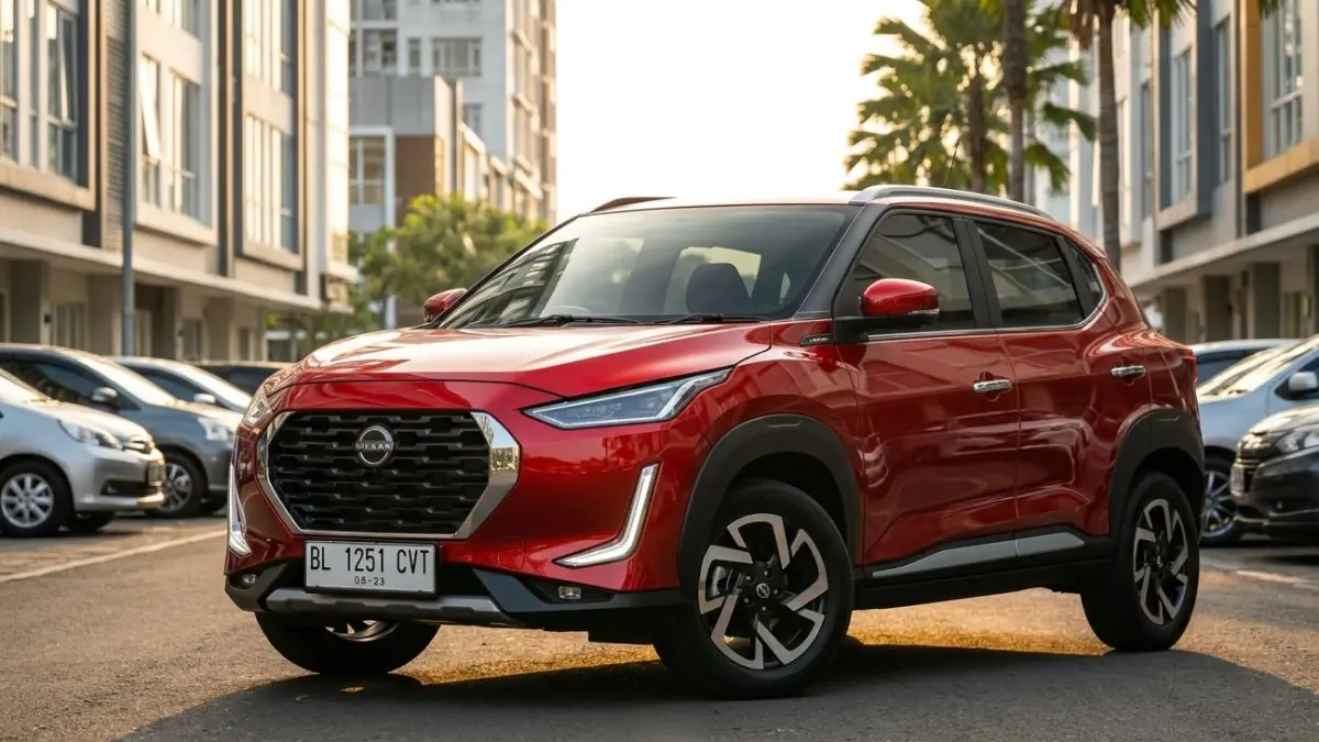Nissan Magnite CVT Turbo hadir dengan mesin 1.0 turbo irit, fitur lengkap, dan harga Rp310 juta yang kompetitif di kelas SUV.