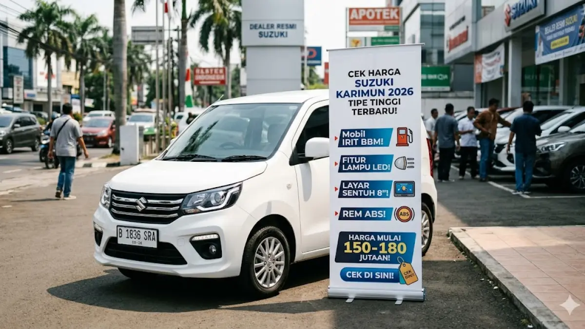 Review & Harga Suzuki Karimun 2026 tipe tinggi Indonesia. Intip kabin modern, mesin efisien, dan suspensi stabil. Pilihan cerdas mobil kota! (gemini ai)