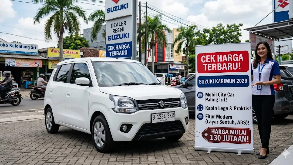 Review Suzuki Karimun 2026 Indonesia: Desain baru LED, kabin 5 penumpang, dan transmisi AGS yang nyaman. Mobil murah terbaik untuk harian! (gemini ai)