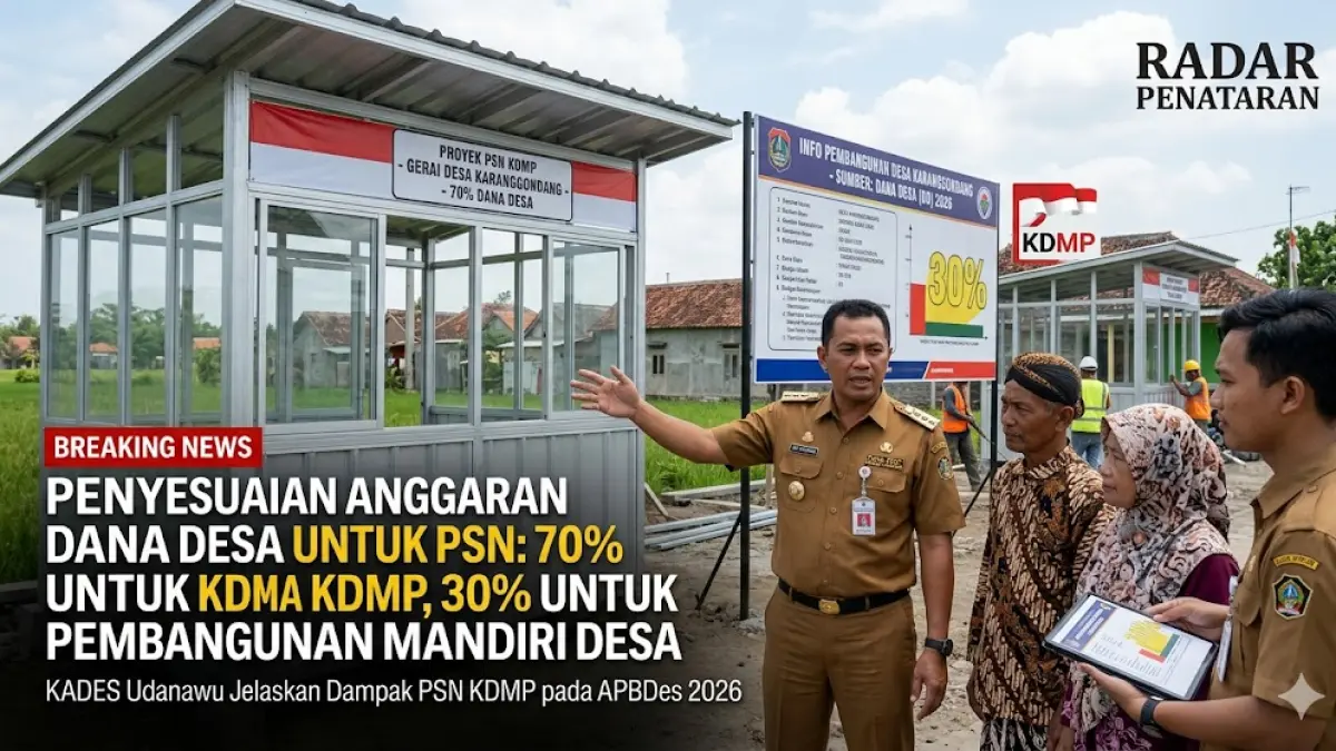 Implementasi Program Strategis Nasional (PSN) Koperasi Desa Merah Putih (KDMP) membawa perubahan signifikan pada postur anggaran desa di Kabupaten Blitar.