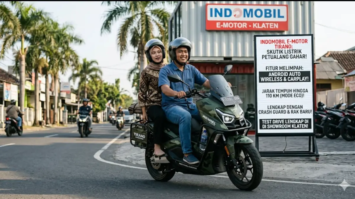 Review Indomobil E-Motor Tirano: Skutik listrik tangguh bergaya ADV, Android Auto Wireless, jarak 110 km, cuma RpXX Juta. Cek spek gahar di sini!
Gemini AI