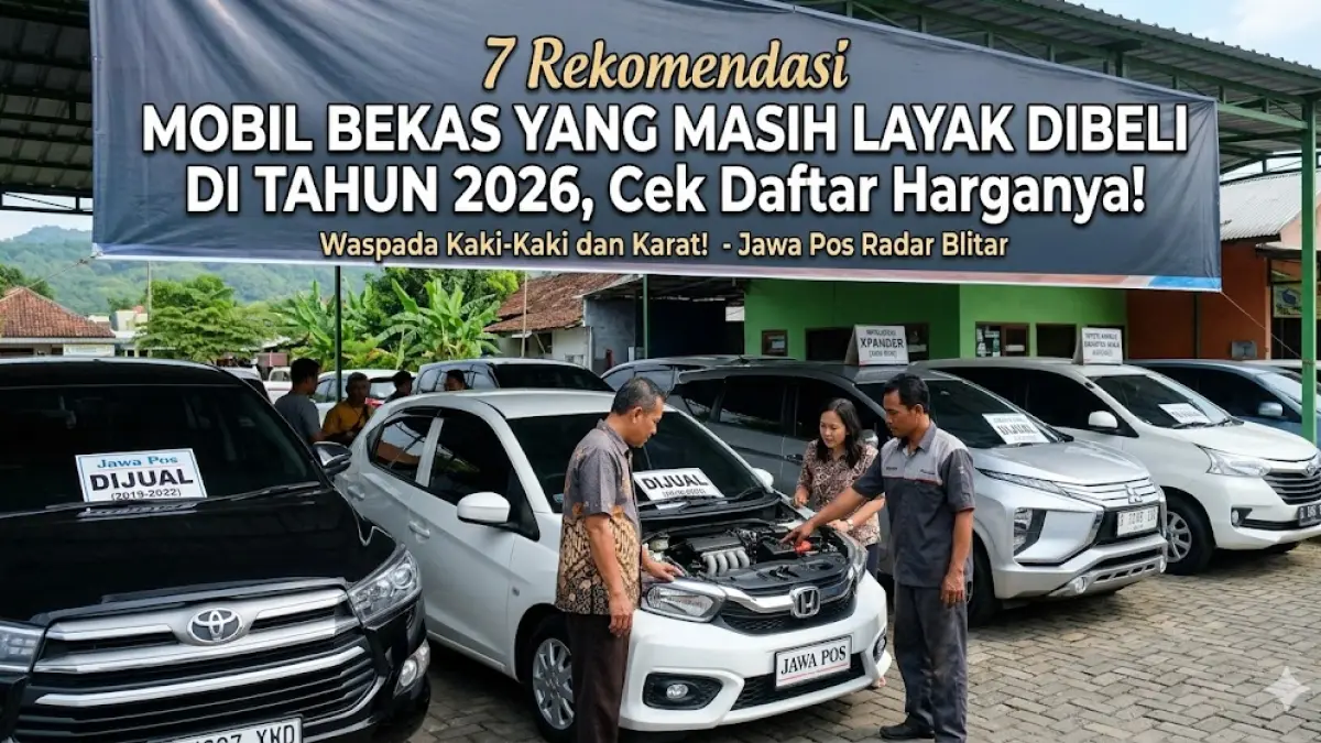 Cek 7 mobil bekas yang masih layak dibeli di tahun 2026. Dari Brio hingga Innova Reborn, ini daftar harga dan tips agar tidak tertipu unit karat! (Gemini AI)