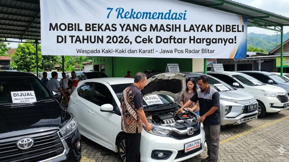 Cek rekomendasi mobil bekas yang masih layak dibeli di tahun 2026. Innova Diesel & Brio paling juara simpan nilai jual, cek tipsnya di sini agar tidak rugi! (Gemini AI)