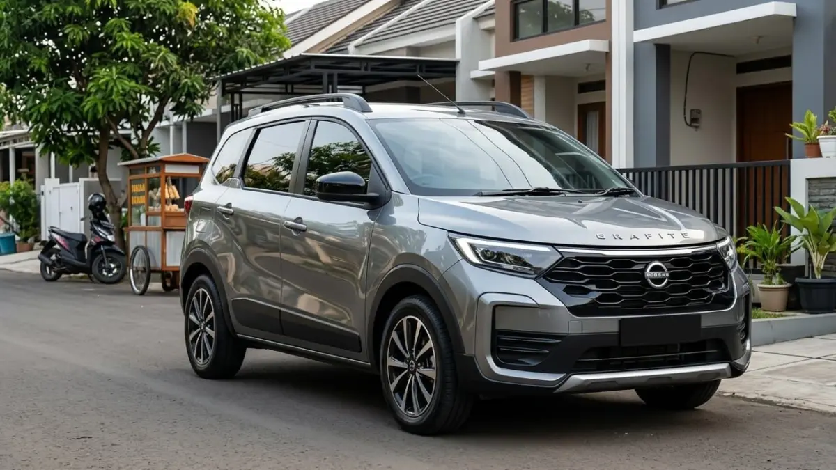 Nissan Grafite 2026 hadir dengan harga Rp140 jutaan. MPV 7 seater ini siap saingi Sigra dan Calya di segmen LCGC!