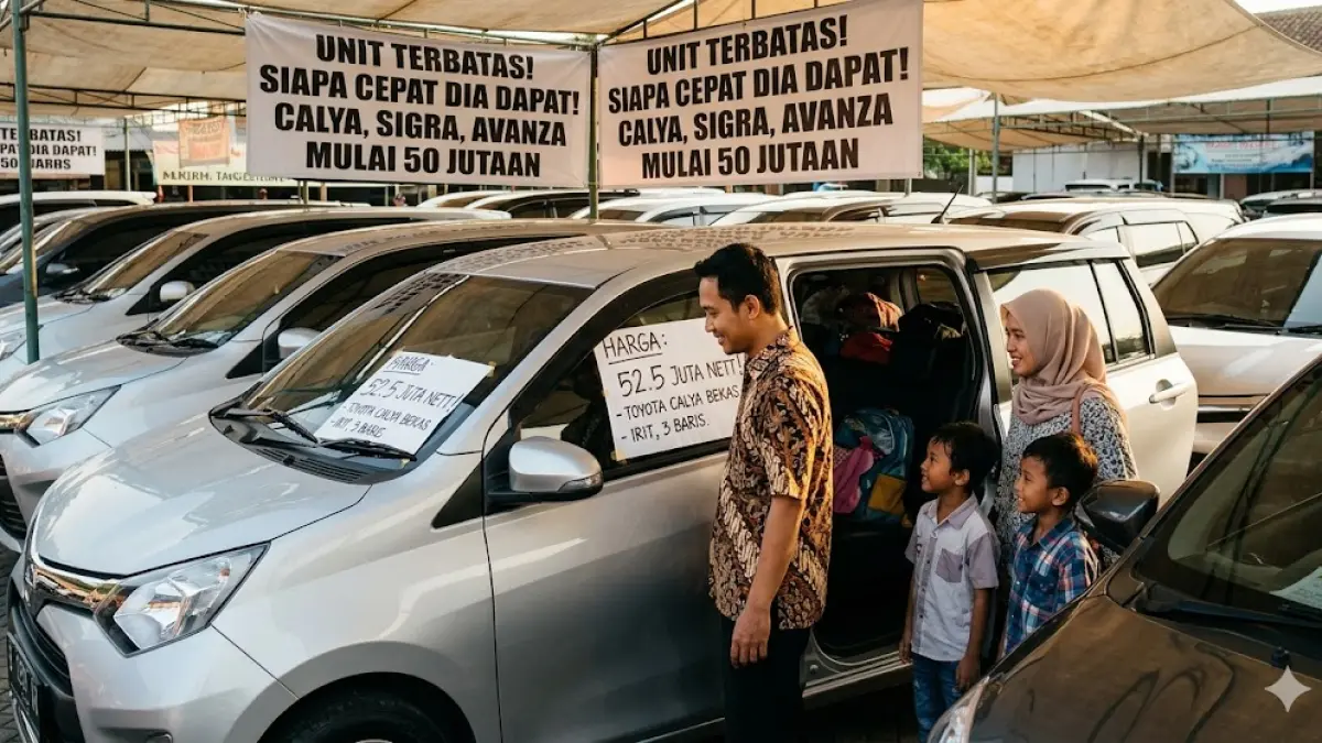 Toyota Calya, Mobil Bekas Murah, Datsun Go Plus, Harga Mobil 50 Jutaan, Bursa Mobil Bekas Tangerang (gemini ai)