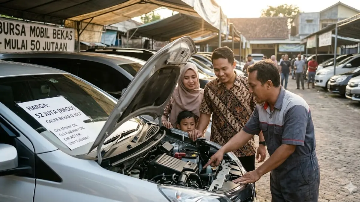 Update bursa mobil bekas 2026! Toyota Calya bekas harga 50 juta hingga 70 jutaan. Simak kelebihan mesin 1.200 cc dan tips cek sasis sebelum membeli. (gemini ai)