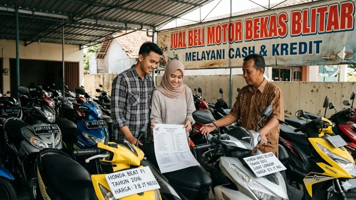 Cari motor bekas murah di bawah 10 juta yang irit? Cek daftar Honda Beat, Vario KZR, hingga Jupiter MX yang masih tangguh untuk harian di sini! (Gemini AI)