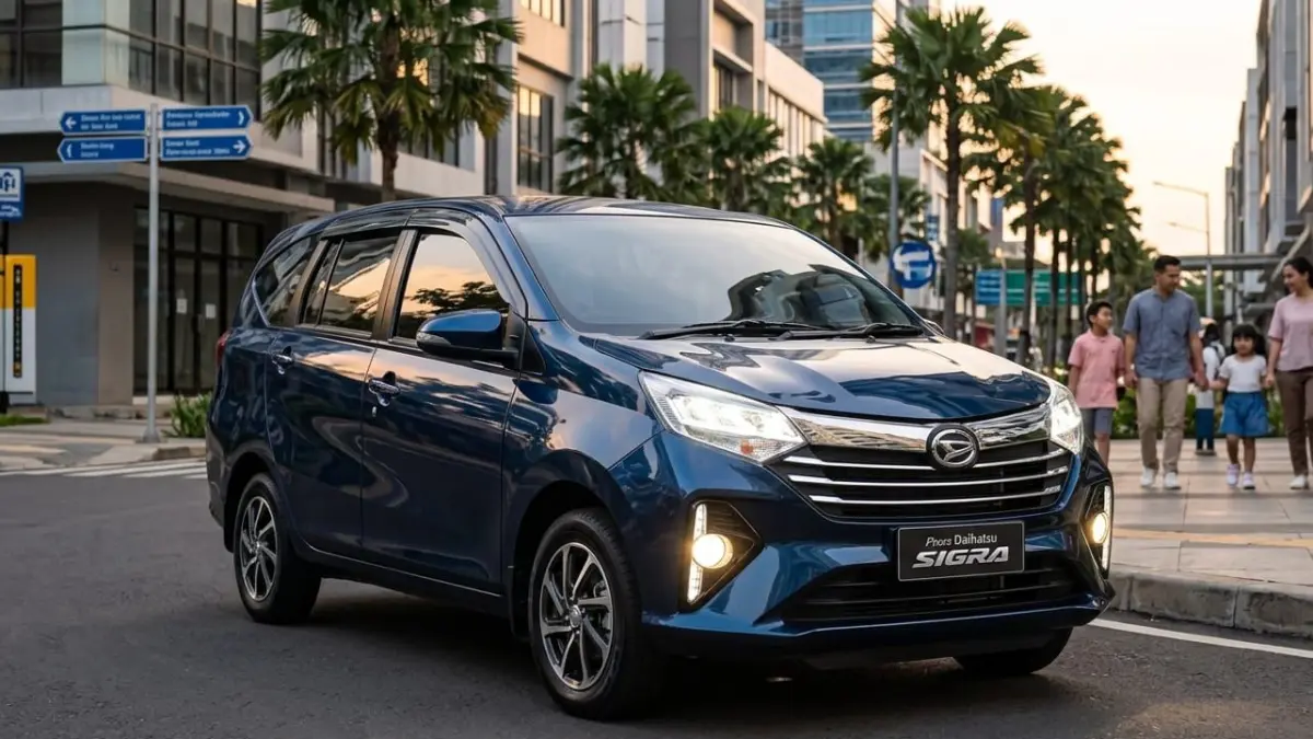 Daihatsu Sigra 2026 hadir dengan desain modern, fitur lengkap, dan harga terjangkau. Cocok untuk mobil keluarga masa kini.