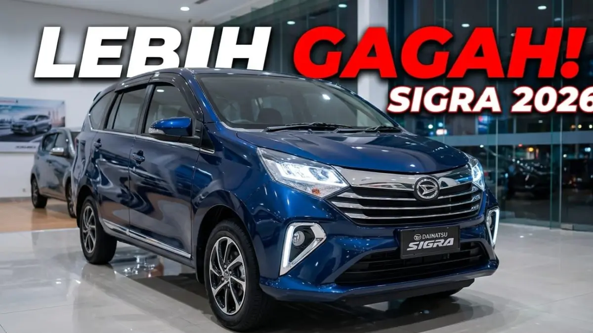 Daihatsu Sigra 2026 tampil lebih gagah dengan varian Deluxe, fitur lengkap dan harga tetap terjangkau untuk mobil keluarga Indonesia.