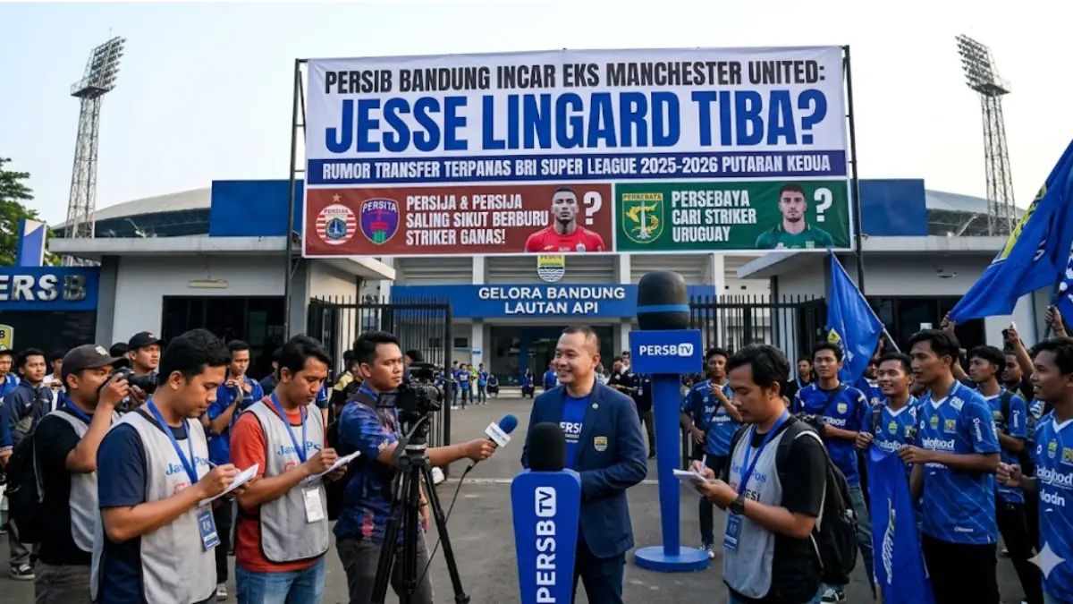 Persib Bandung bidik Jesse Lingard! Cek rumor transfer terpanas BRI Super League putaran kedua: Persebaya, Persija, hingga Persis Solo mulai berburu pemain.
Gemini ai
