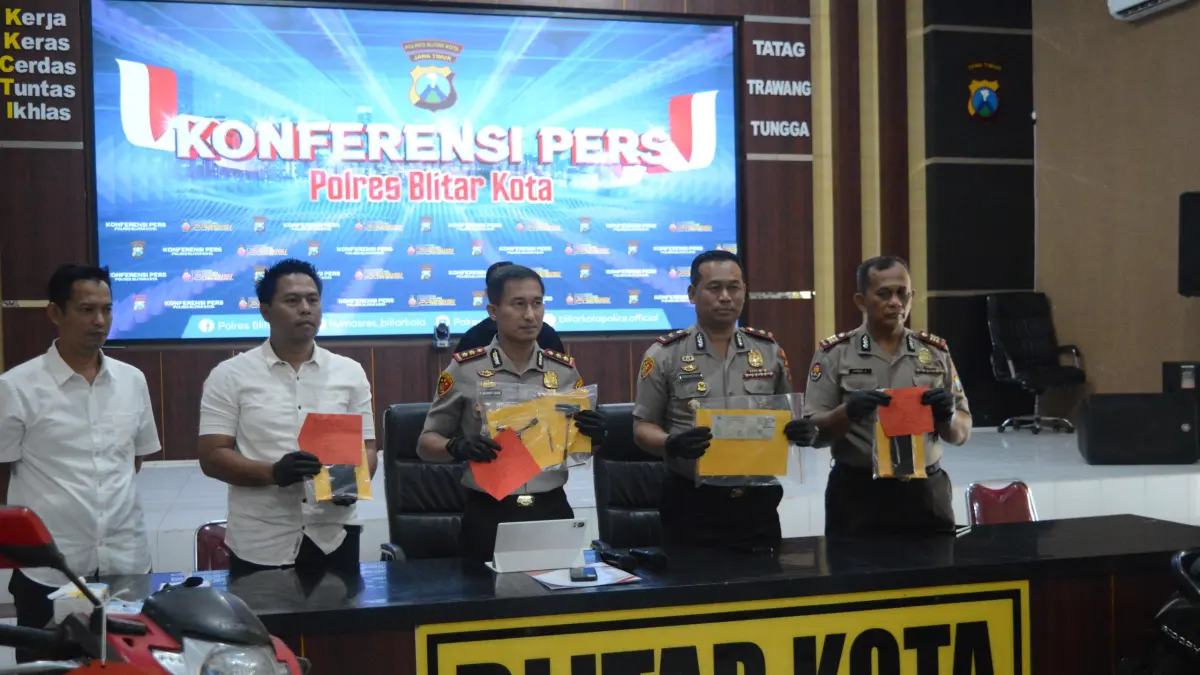 Polisi Ringkus Dua Pelaku Curanmor di 11 TKP Blitar hingga Kediri, Ini Modusnya