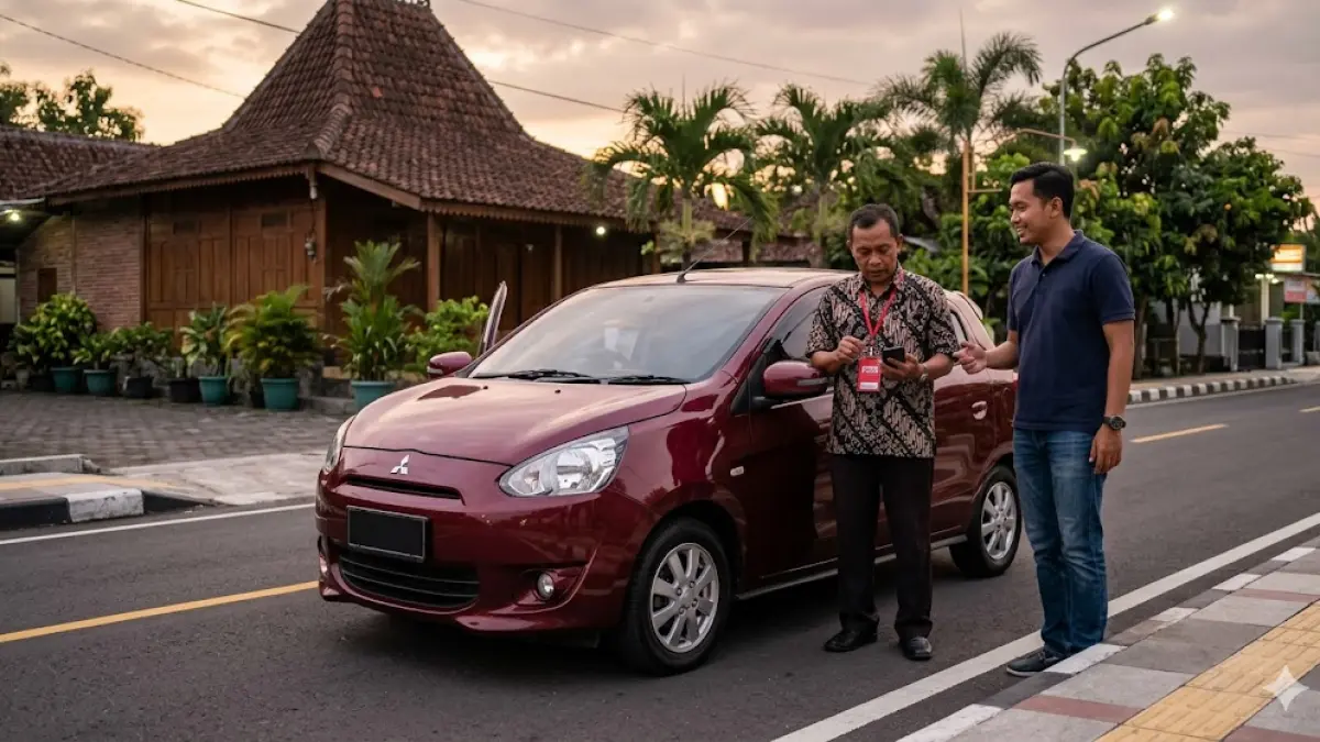 Cari mobil matic irit? Cek harga Mitsubishi Mirage bekas tipe tertinggi yang sudah lolos uji standar. Performa gahar, harga cuma 80 jutaan! (Gemini AI)