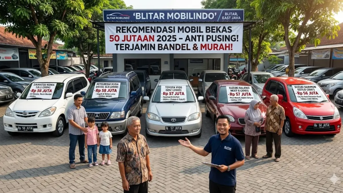 Cek daftar mobil bekas 50 jutaan 2025 paling bandel! Dari Xenia irit hingga Kuda Diesel gagah, ini pilihan cerdas buat pemula agar tidak sakit kepala.