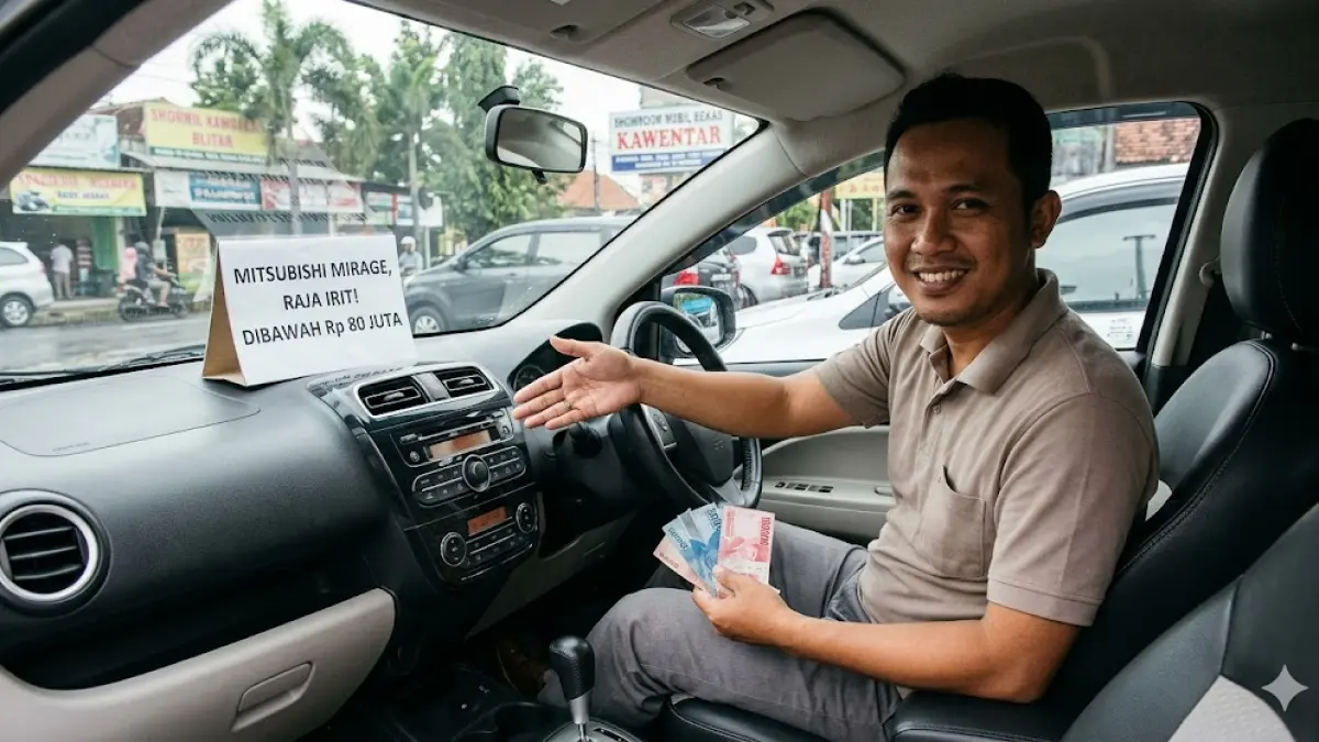 Mitsubishi Mirage jadi pilihan mobil bekas murah di bawah Rp80 juta yang iritnya kebangetan. Simak kelebihan, kekurangan, dan konsumsi BBM Mitsubishi Mirage di sini!