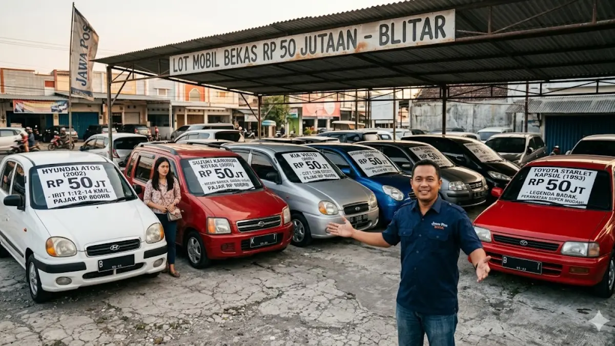 Punya budget Rp50 juta? Cek daftar mobil bekas 50 jutaan 2025 paling bandel! Ada Starlet, Sirion, hingga Karimun yang irit bensin dan pajaknya murah.