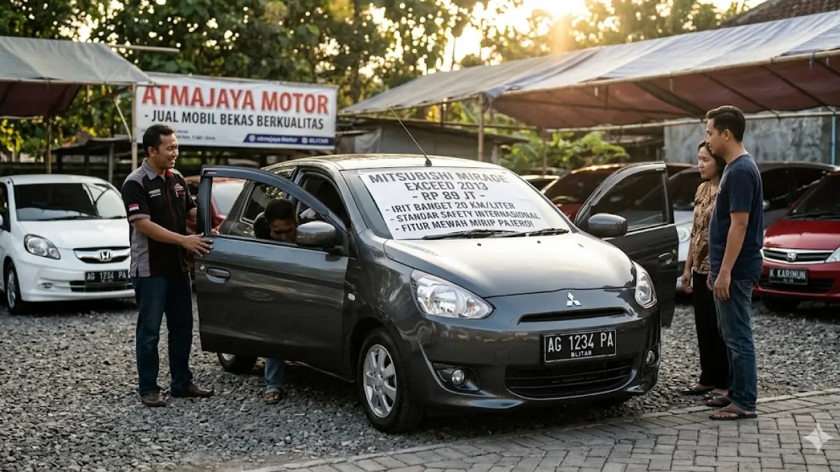 Review Mitsubishi Mirage Exceed 2026: Mobil irit 20 km/liter dengan standar uji tabrak internasional. Cek harga dan fitur mewah mirip Pajero Sport di sini! (gemini ai)