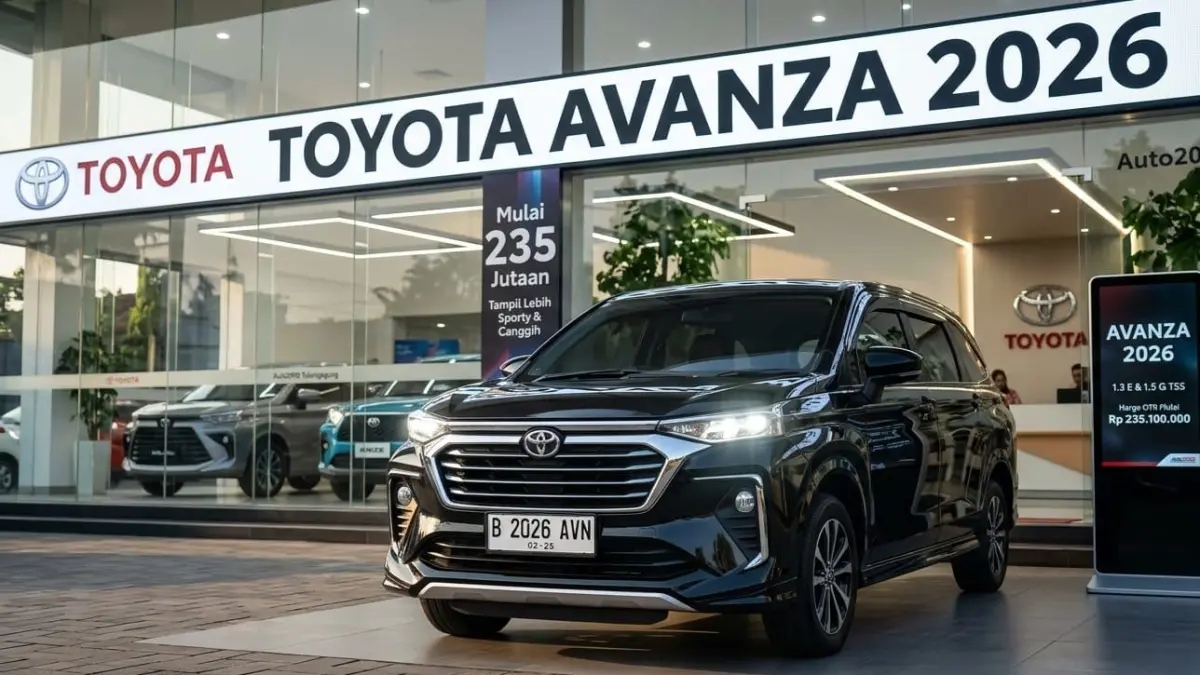 Toyota Avanza 2026 hadir dengan harga mulai Rp300 jutaan, desain sporty, fitur lengkap, dan mesin irit, cocok untuk mobil keluarga.