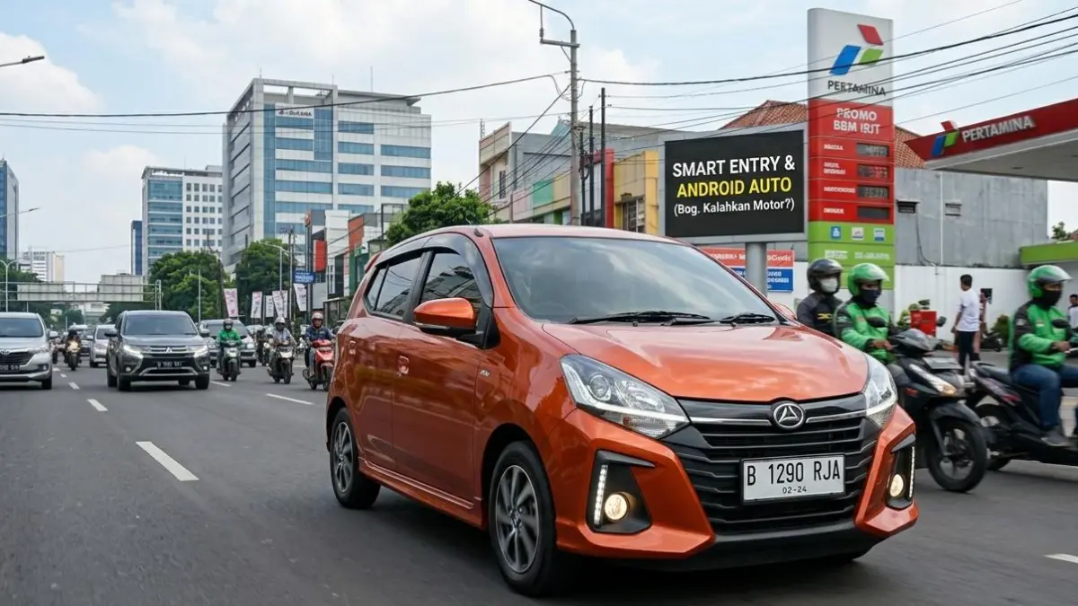 Daihatsu Ayla 1.2 R hadir sebagai city car terjangkau dengan fitur lengkap, dari LED, smart entry hingga Android Auto.
