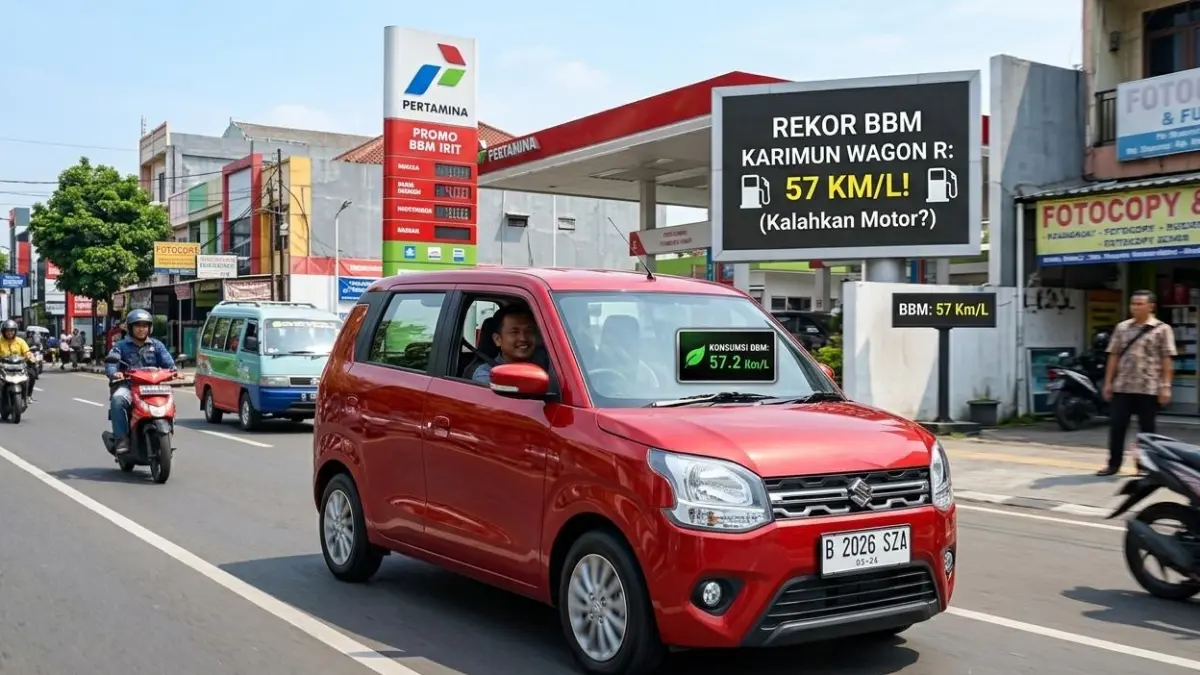 Suzuki Karimun Wagon R dikenal super irit, konsumsi BBM tembus 57 km/l. Benarkah lebih hemat dari motor? Simak faktanya di sini!