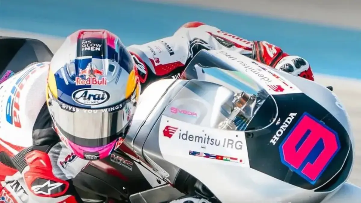Veda Ega Pratama tampil luar biasa di Moto3 Spanyol, finis keenam setelah start dari P17. Simak aksi comeback gila pembalap muda Indonesia ini! (screenshot instagram)
