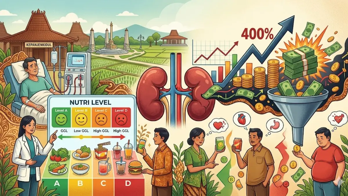 Biaya Gagal Ginjal Melonjak 400 Persen - Kurun Beberapa Tahun Terakhir, Dampak Tren Peningkatan PTM ‎(ilustrasi by gemini ai)