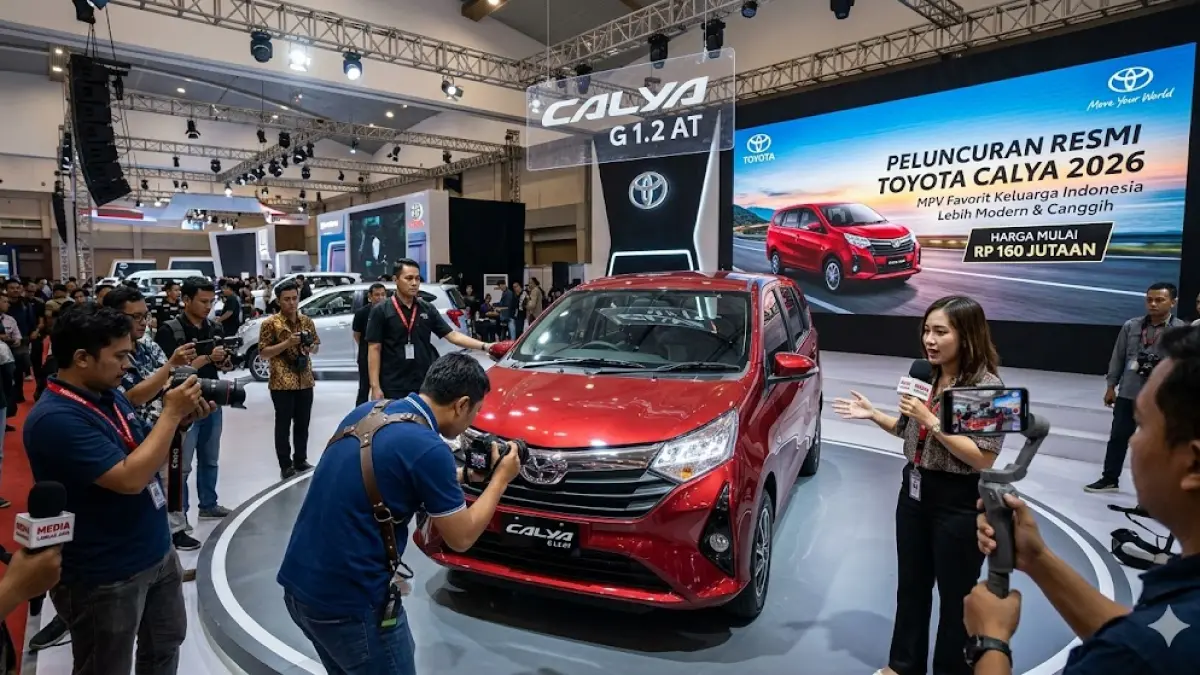 Cek spesifikasi & harga Toyota Calya 2026! MPV murah makin mewah dengan fitur LED & interior canggih. Mobil keluarga paling irit tahun ini. (Gemini AI)
