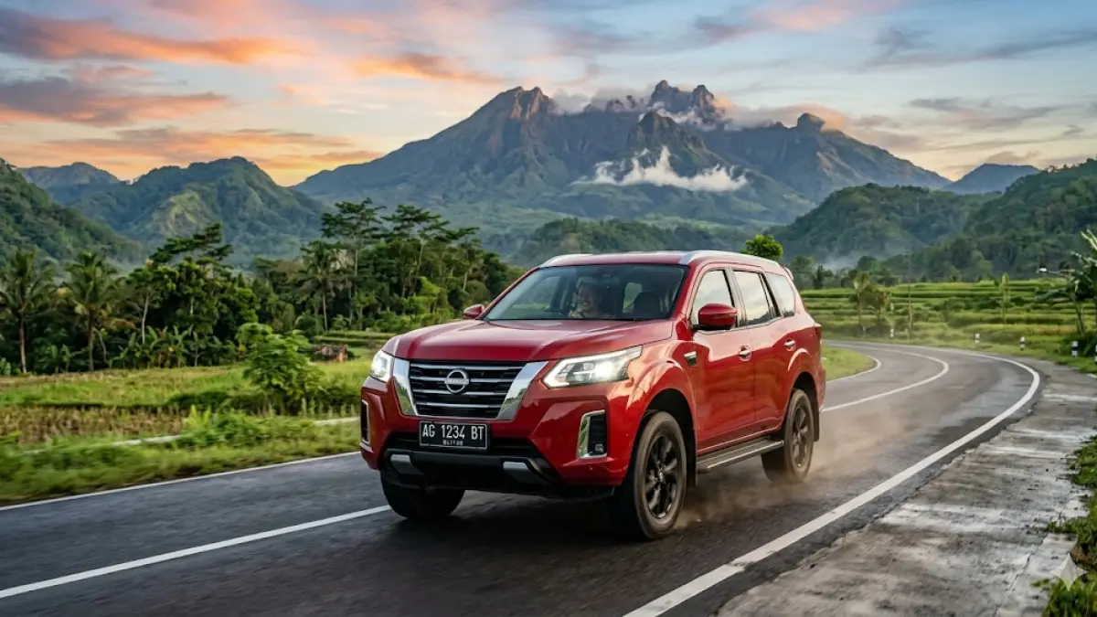 Cek spesifikasi Nissan Terra 2026! SUV tangguh dengan fitur Zero Gravity Seat NASA dan torsi 450 Nm. Cocok untuk keluarga dan medan offroad. (Gemini AI)