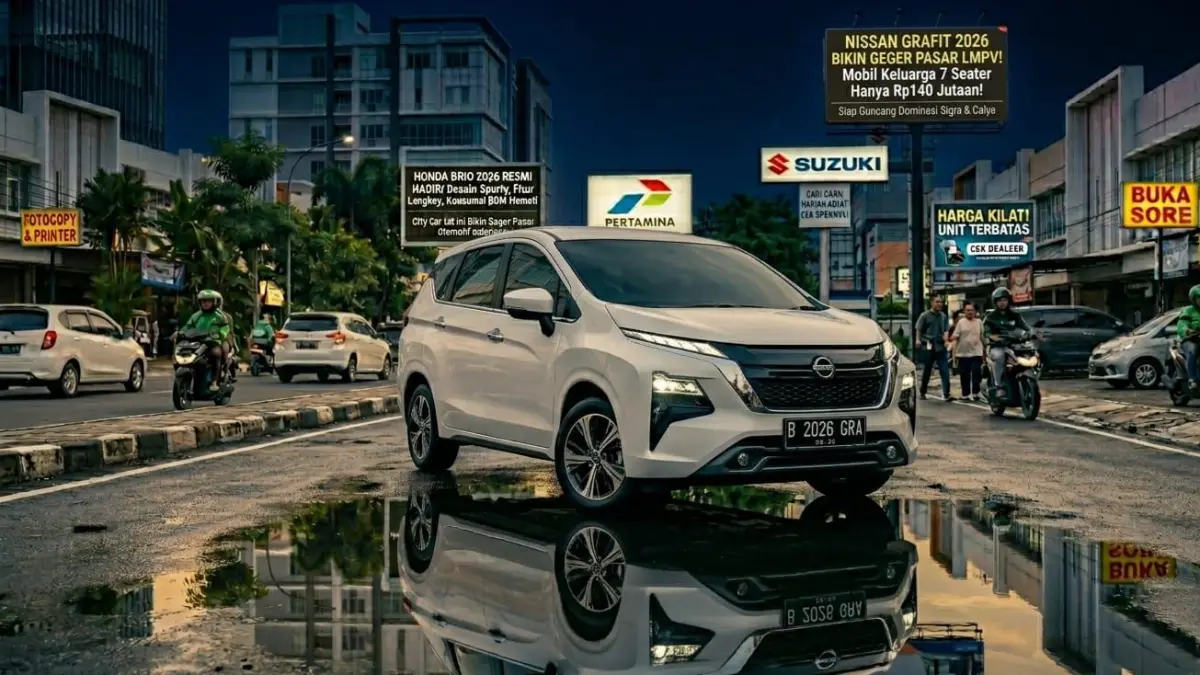 Nissan Grafit 2026 hadir dengan harga Rp140 jutaan, MPV 7 seater baru yang siap guncang pasar LMPV Indonesia!
