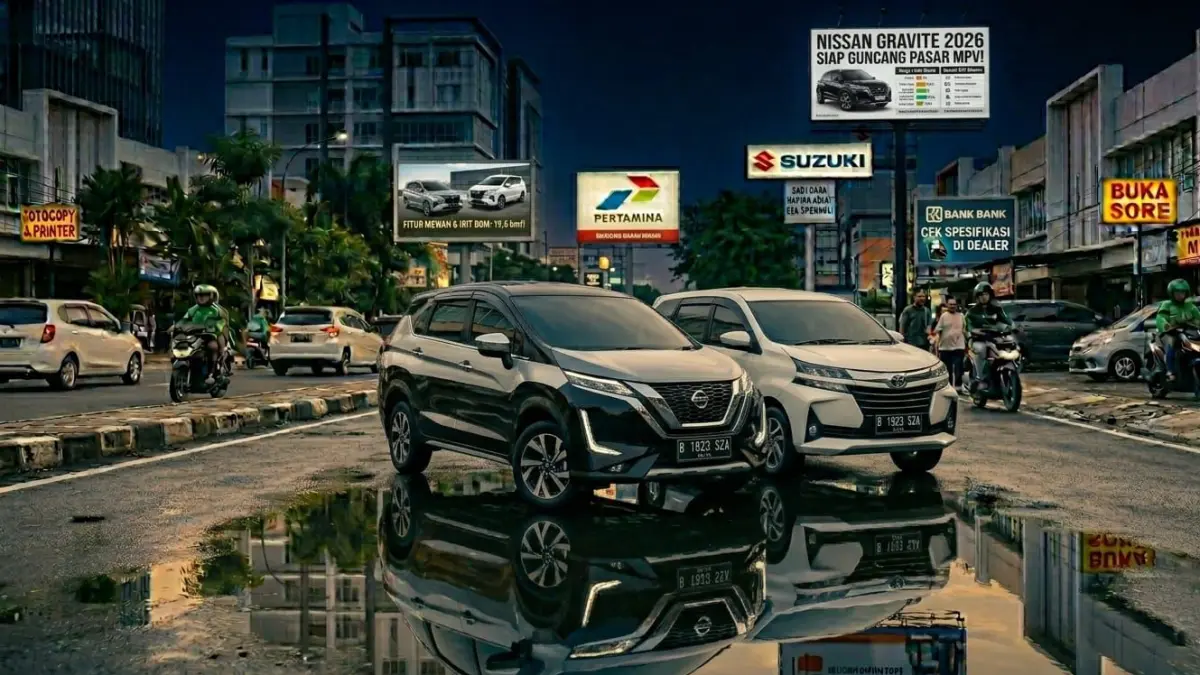 Nissan Gravite 2026 hadir sebagai MPV murah penantang Avanza dengan desain SUV modern, fitur canggih, dan harga agresif.