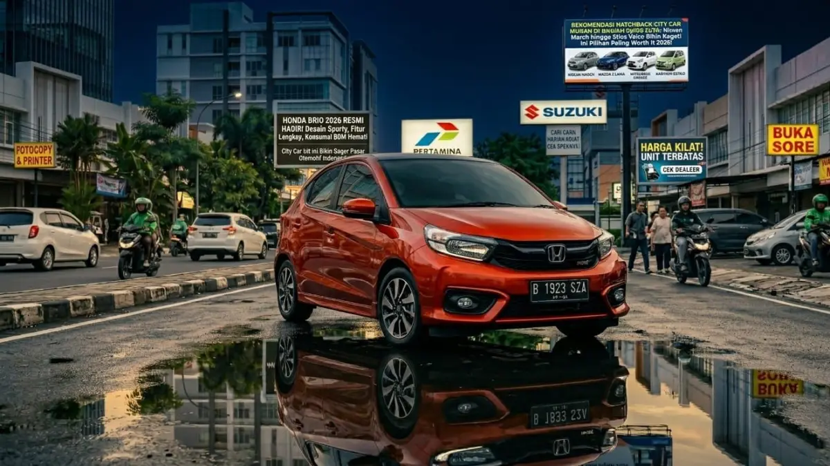 Rekomendasi Hatchback City Car Murah di Bawah Rp100 Juta, pilihan mobil bekas irit, nyaman, dan cocok untuk kebutuhan harian 2026.
