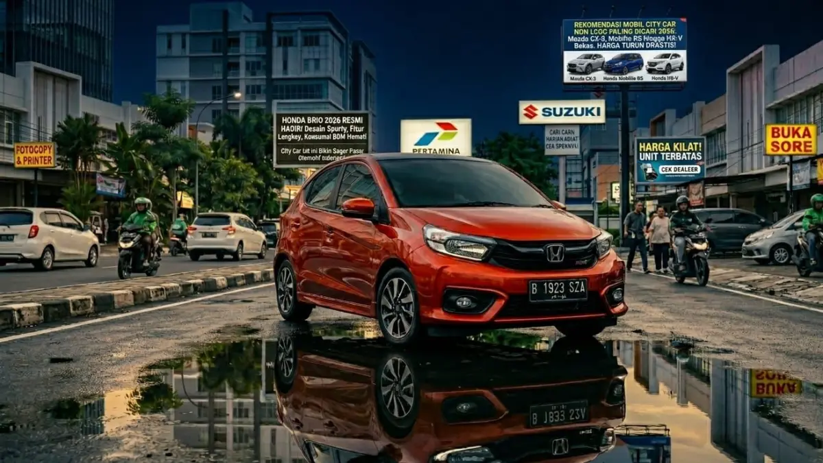 Rekomendasi Mobil City Car Non LCGC Paling Dicari 2026, Mazda CX-3, Mobilio RS, HR-V bekas dengan fitur lengkap dan harga terjangkau.

