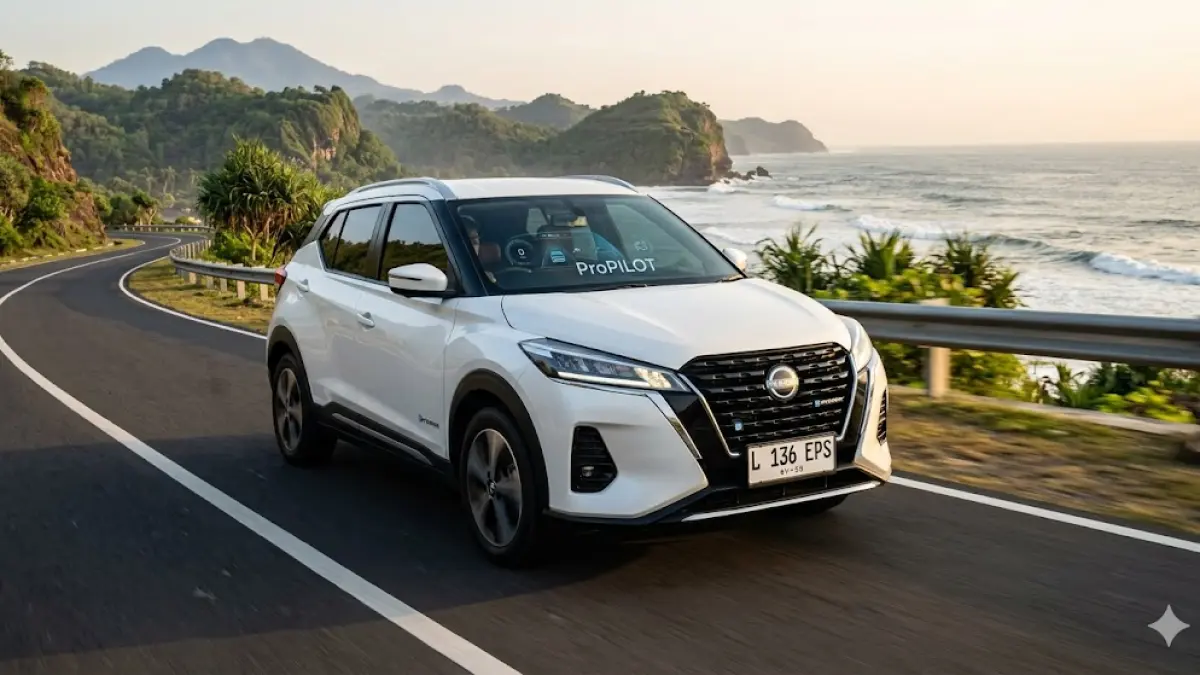 Review lengkap Nissan Kicks e-Power 2026: SUV canggih dengan teknologi ProPILOT, mesin 136 PS, dan sensasi mobil listrik tanpa perlu cas baterai! (gemini ai)
