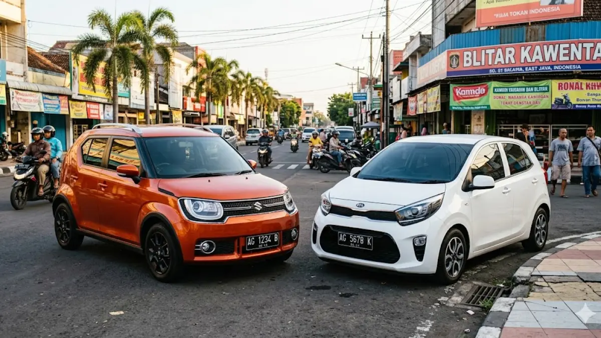 Cari city car irit? Simak perbandingan Suzuki Ignis vs Kia Picanto. Mana yang paling cocok untuk jalanan kota? Cek performa dan konsumsi BBM-nya! (Gemini AI)