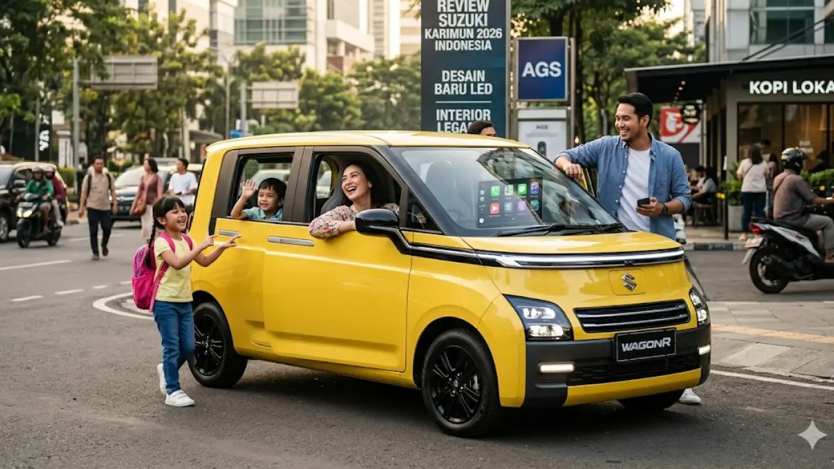 Cari mobil murah & praktis? Cek review Suzuki Karimun 2026 Indonesia. Desain baru LED, interior lega, & transmisi AGS yang efisien. (gemini ai)