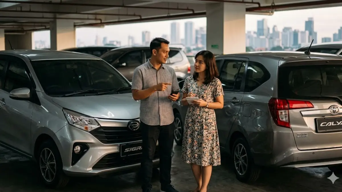 Perbandingan Sigra vs Calya 2026: Cari tahu bedanya logika Daihatsu dan perasaan Toyota di balik interior plastik dan mesin irit tenaga rakyat. (gemini ai)
