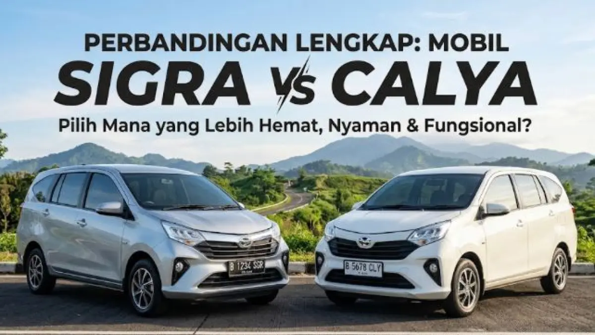 Bingung pilih Daihatsu Sigra vs Toyota Calya? Intip perbandingan jujur mobil sejuta umat ini. Beda logo, beda harga, tapi nasib cicilan sama! Cek di sini. (gemini ai)