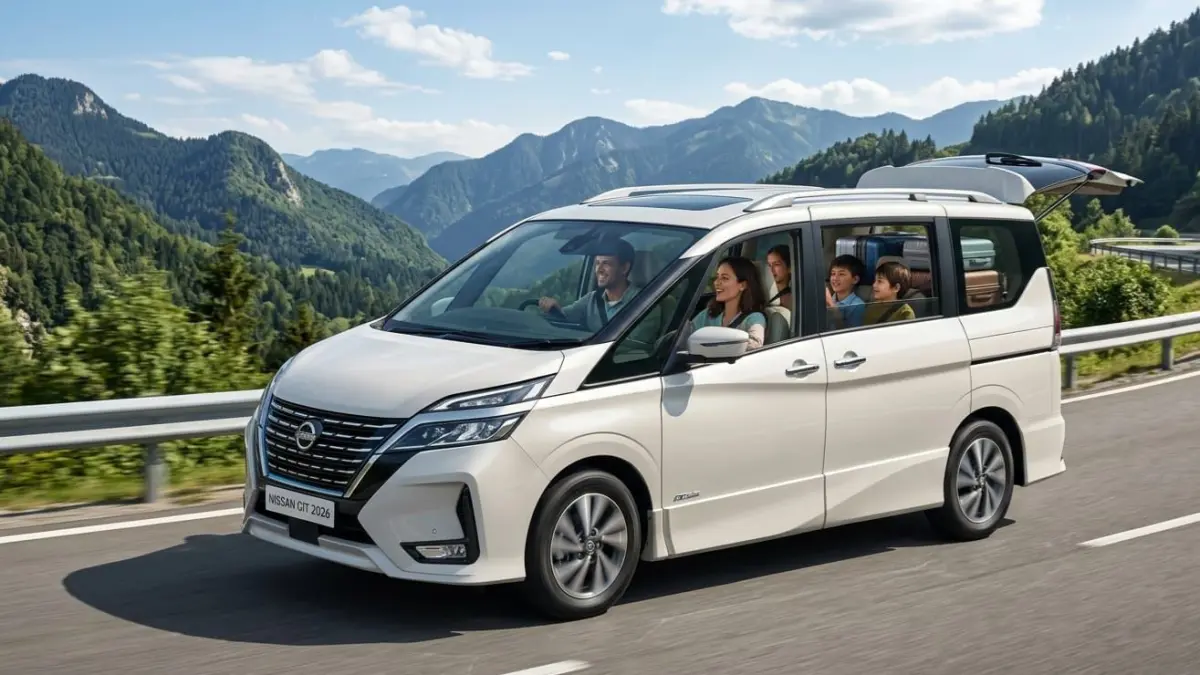 Nissan GIT 2026 hadir dengan kabin super luas dan nyaman, siap jadi mobil keluarga favorit untuk perjalanan jauh.
