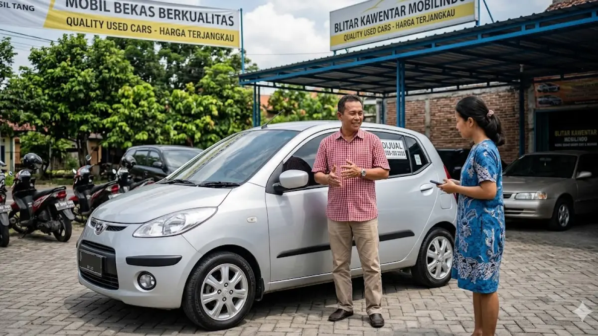 Cari mobil bekas murah? Cek harga Hyundai i10 2009! City car irit BBM, lincah, dan pajak hanya 1 jutaan. Solusi cerdas untuk mobilitas harian! (Gemini AI)