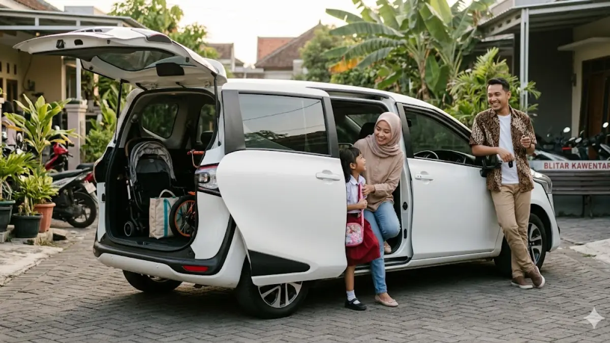 Cari mobil keluarga budget Rp170 jutaan? Simak keunggulan Toyota Sienta bekas dengan fitur pintu geser elektrik dan fleksibilitas bagasi luas. (gemini ai)