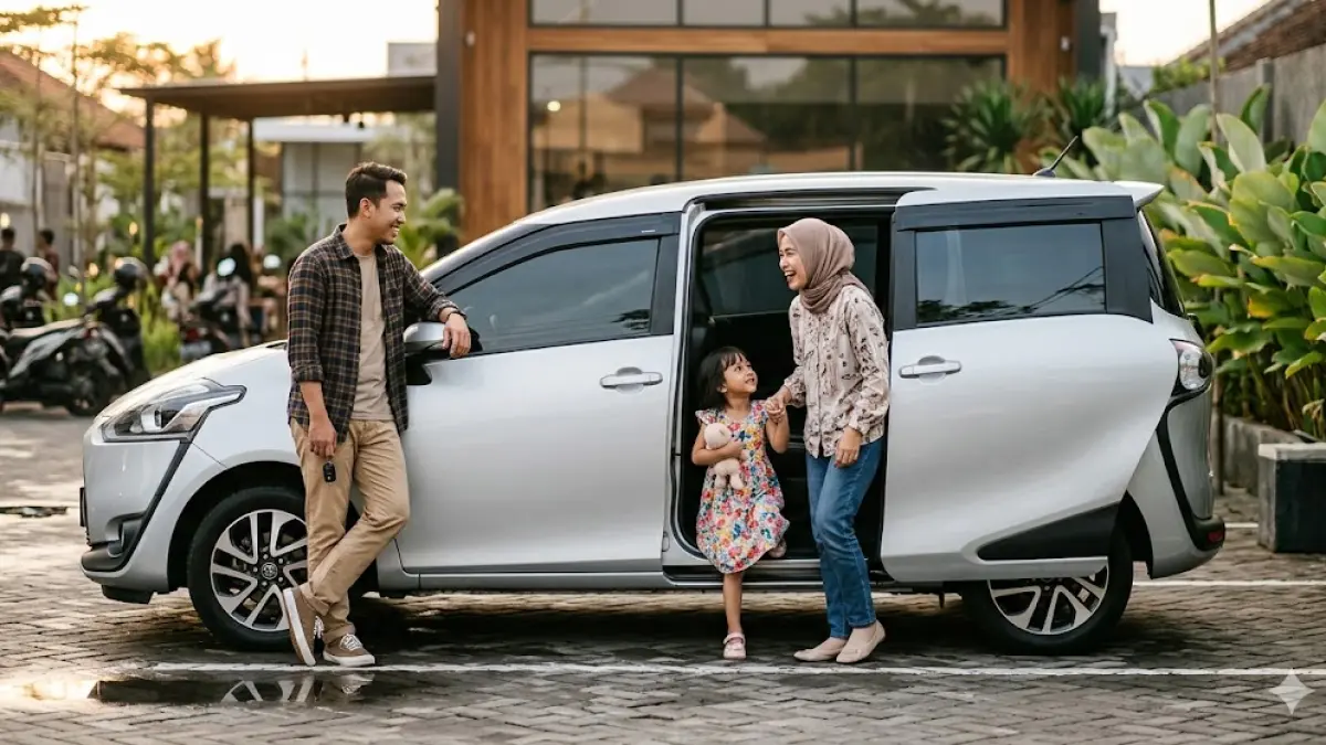 Cari MPV budget Rp100 jutaan? Simak keunggulan Toyota Sienta bekas dengan pintu geser elektrik dan desain fashionable yang pas untuk keluarga muda. (gemini ai)