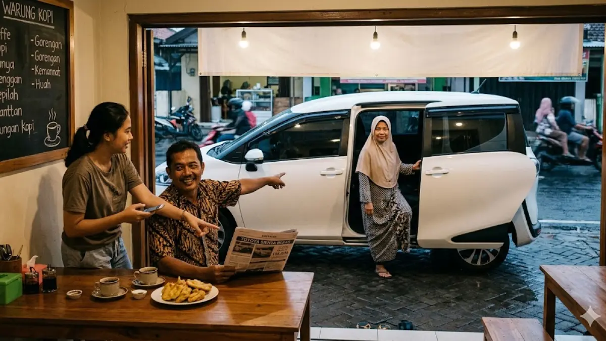 Toyota Sienta bekas tawarkan desain modern dan mesin irit bahan bakar. Intip rekomendasi MPV sliding door terbaik untuk mobilitas keluarga Anda. (gemini ai)