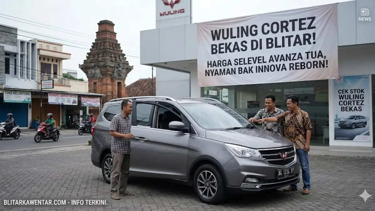 Wuling Cortez Bekas, Harga Mobil Wuling Blitar, Mobil Keluarga Murah, Wuling Cortez 2018, Tips Beli Mobil Bekas. (Gemini AI)