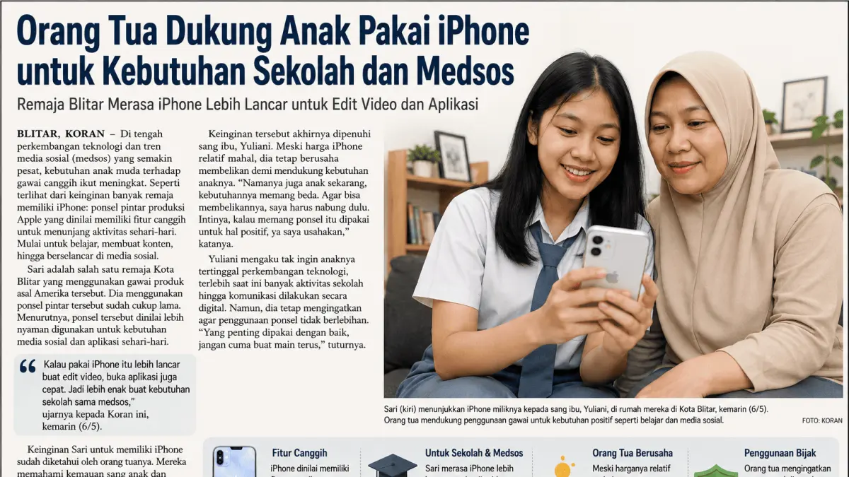 Demi Iphone Anak, Ortu Rela Nabung Banyak