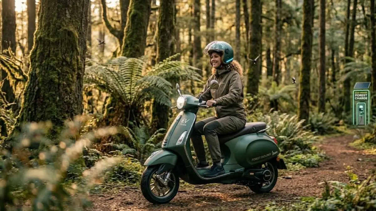 Motor Listrik Smooth Zuzu Mirip Vespa Jadi Rebutan, Desain Retro Futuristik dan Swap Baterai Bikin Peminat Rela Preorder Berbulan-bulan (Gemini AI)
