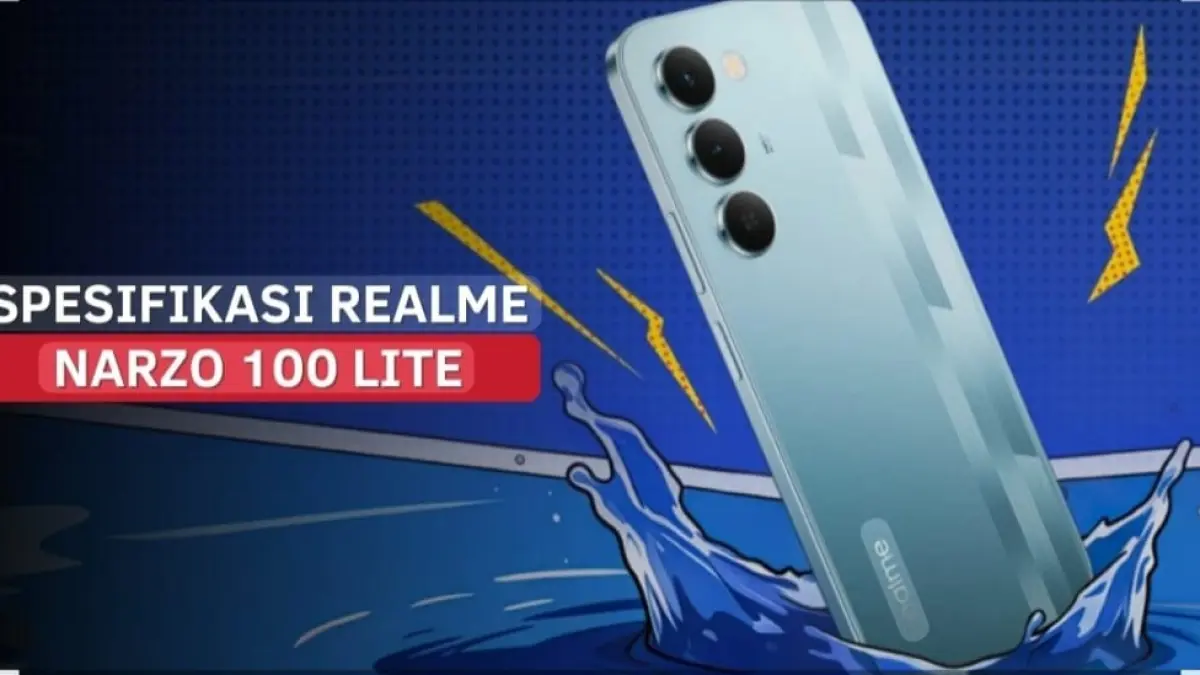 Realme Narzo 100 Lite hadir dengan baterai 7000 mAh, layar 144Hz, dan chipset 5G. Harga Rp2 jutaan bikin penasaran.