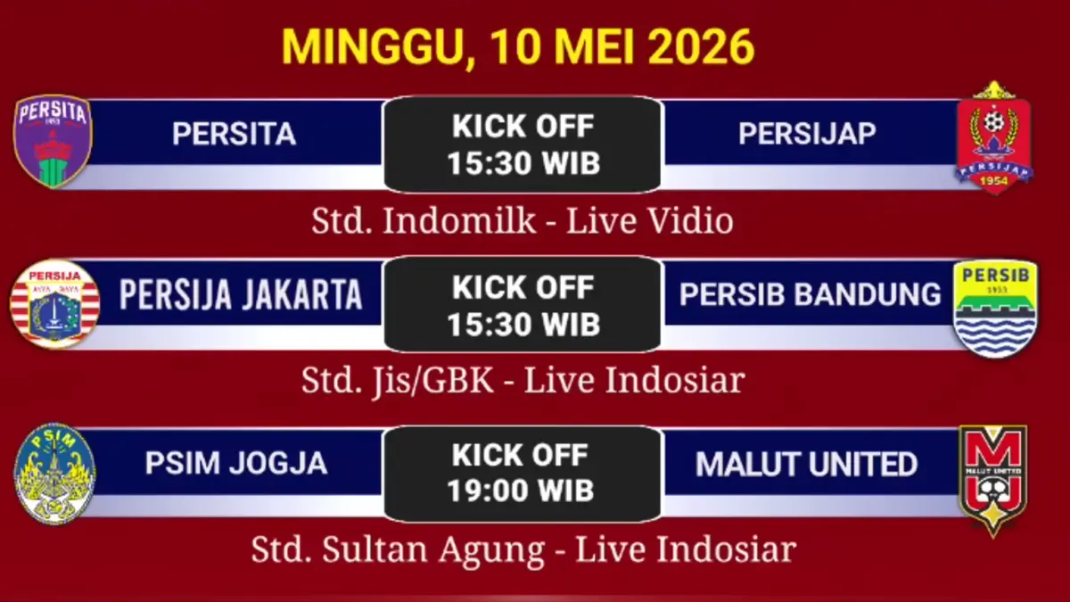 Hasil Liga 1 Indonesia 2026 terbaru membuat Persib Bandung dan Borneo FC bersaing ketat di puncak klasemen.
(screenshot youtube)